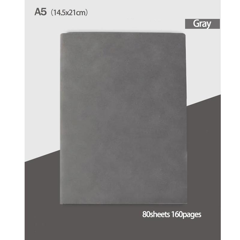 10 Colors A5 Notebook - Soft Suede Leather Lined Journal with 160 or 240 Pages, Elegant Notepad for Work,Study, Gift for Writers