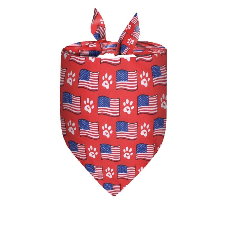 Dog Bandanas Independence Dress Up Festival Scarf Dogs Photography Towel