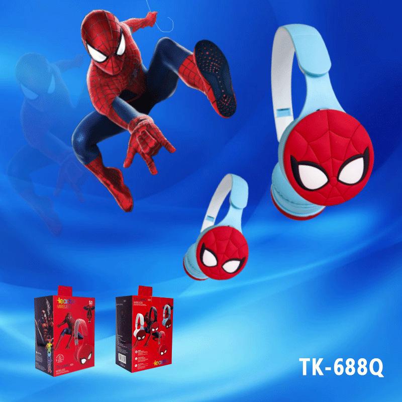 Spider-Man Kids' Foldable Bluetooth Headphones with Stereo Sound
