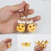 Fashion Funny Bees Keyring Exquisite Backpack Decoration Accessories Gifts Novelty Creative Cute Knitting Bee Keychain Pendant