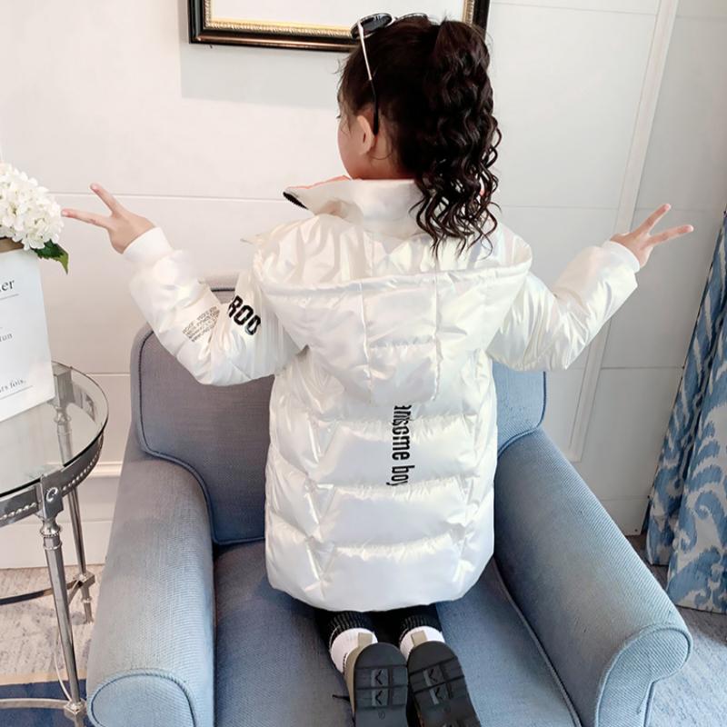 Girls' Winter Cotton Clothes, Stylish Down Jacket, Mid-length Cotton-padded Jacket, Thick Warm Coat