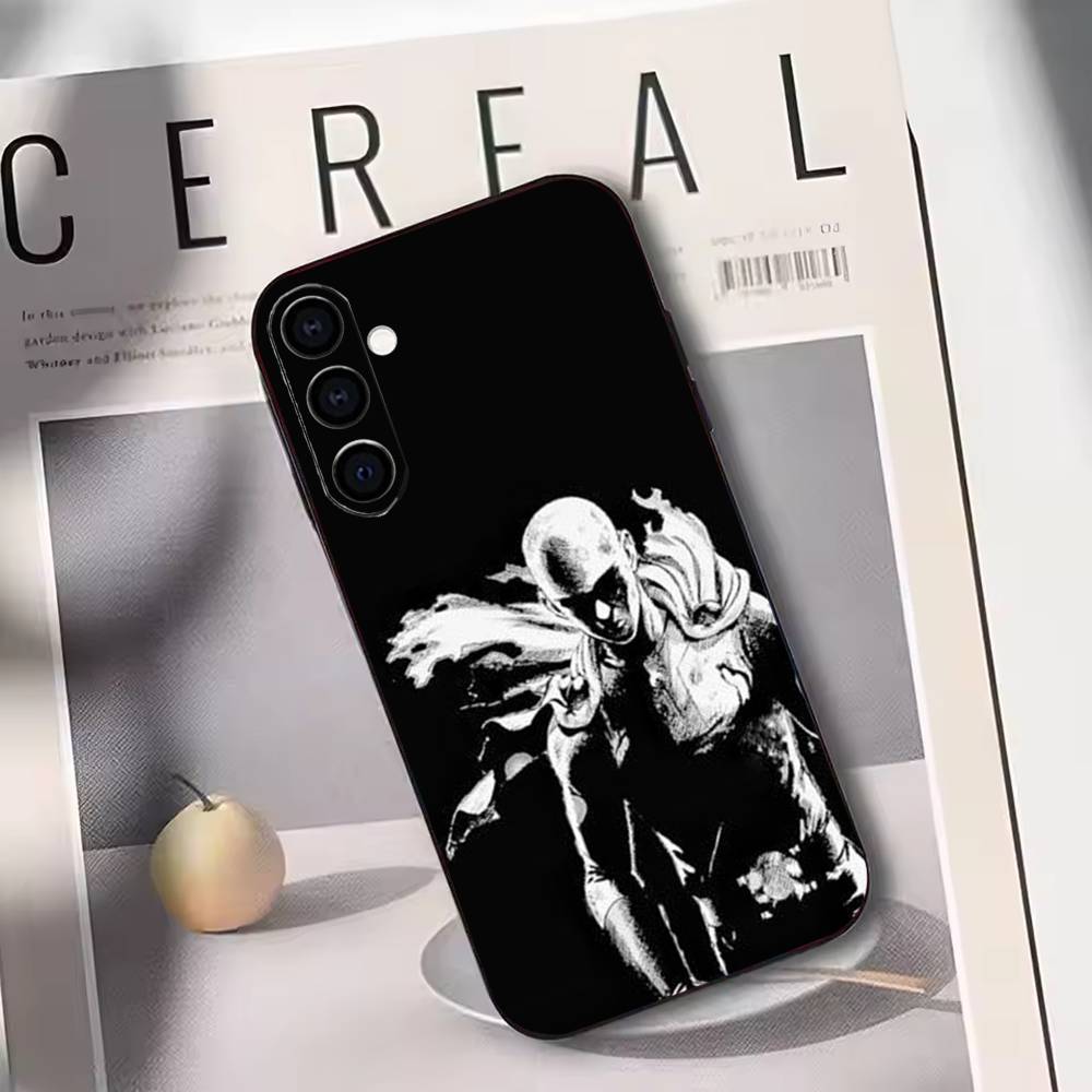 One-Punch Man Phone Case For Samsung Galaxy A73,A72,A71,A70,A53,A52,A51,Others Soft Black Cover
