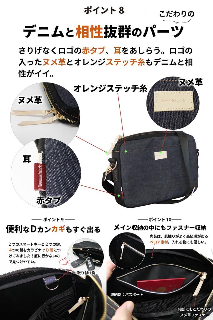 Okayama Denim Shoulder Mini Shoulder Crossbody Messenger Shoulder Large One Shoulder Bag [Need Network] Bag, Men's, Women's, Bag, Bag, Bag, Bag,