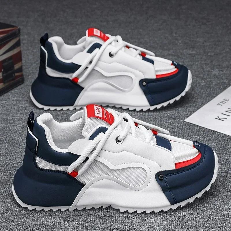 Fashion Men Sneaker Breathable Casual Shoe Thick Sole Heightening Shoes for Men Designer Platform Running Shoe Big SizeZapatillas Hombre