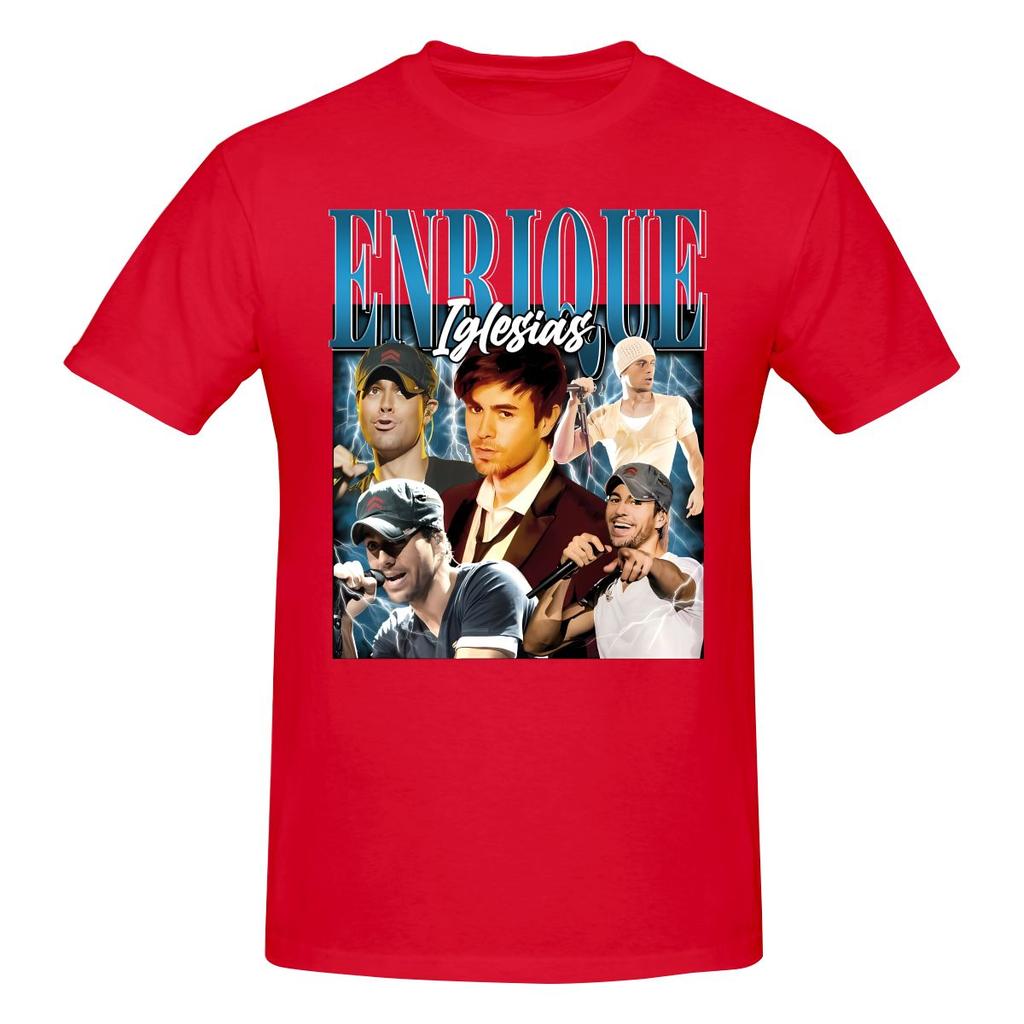 Rolig Enrique Iglesias Vintage Ikonisk Latin Pop Unisex Tryckt T-shirt Unisex T-shirt Blus