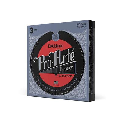 Struny do gitary klasycznej Pro Arte Dynacore Normal 3-pak D'Addario EJ45TT-3D []