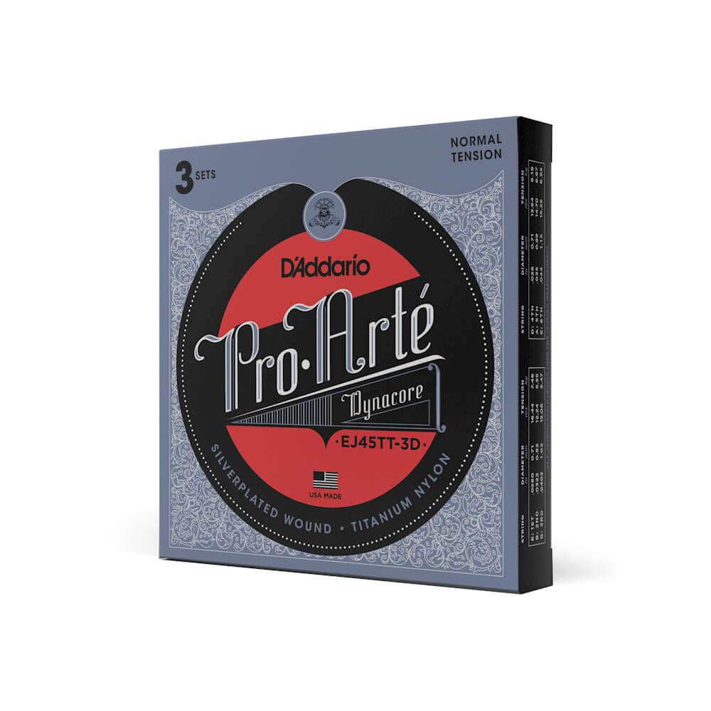 

Струны для классической гитары Pro Arte Dynacore Normal 3set Pack D Addario EJ45TT-3D []