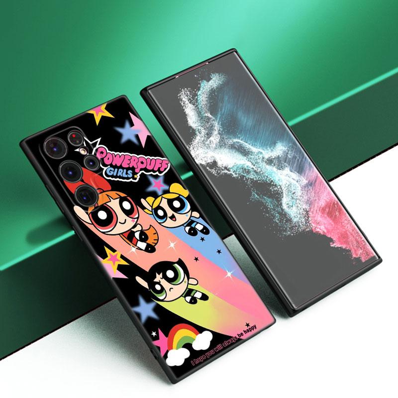 

Черный силиконовый чехол для телефона P-Powerpuff Girls для Samsung Galaxy S23 S21 S20 FE S24 S22 Ultra S10E S10 S9 S8 Plus Samsung S23 FE