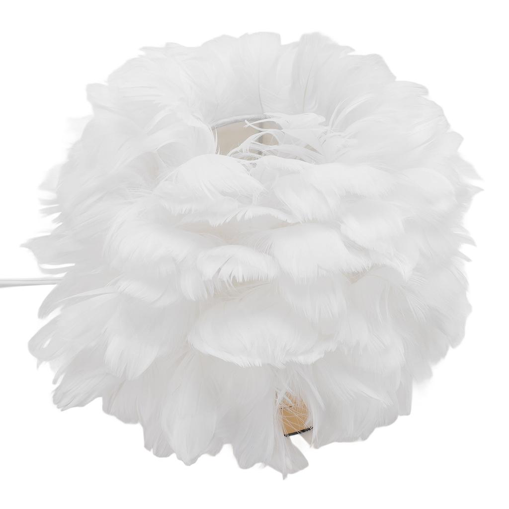 Plume Bedside Table Lamp E27 Decorative Modern Plume Night Light Nightstand Lamp for Living Room