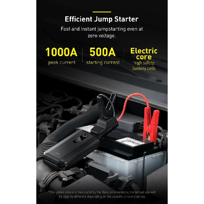 Baseus Car Jump Starter Starting Device 1000A Jumpstarter Auto Buster Emergency Booster 12V Car Jump Start Power Bank 10000mAh