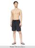 [Amazon Essentials] Swim Trunks (Inseam 23cm) Mesh Lining, Pockets, Drawstring, Men's, Black, XL