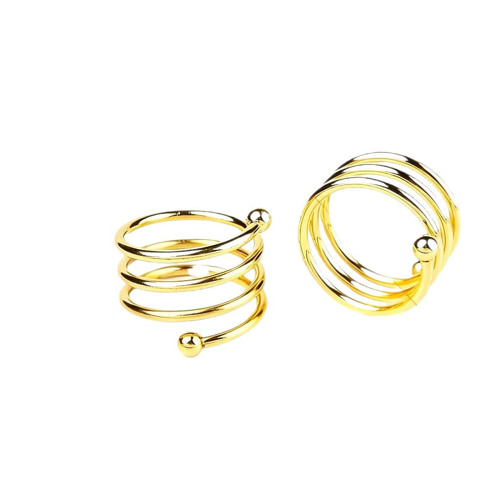 

Набор из 12 шт. Премиальные металлические кольца для салфеток с пружинным механизмом и двойным шариком. Качество для отеля и ресторана. Аксессуары для сервировки делового обеденного стола. 12-pack