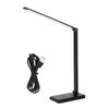 Black Dimmable LED Table Desk Lamp Foldable Wireless Charge Eye Protection Lights Phone Charge Home Reading Light