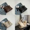 Trendy Street Style Women's Tote Bag Large Capacity Pu Material Available In Black Coffee Ivory