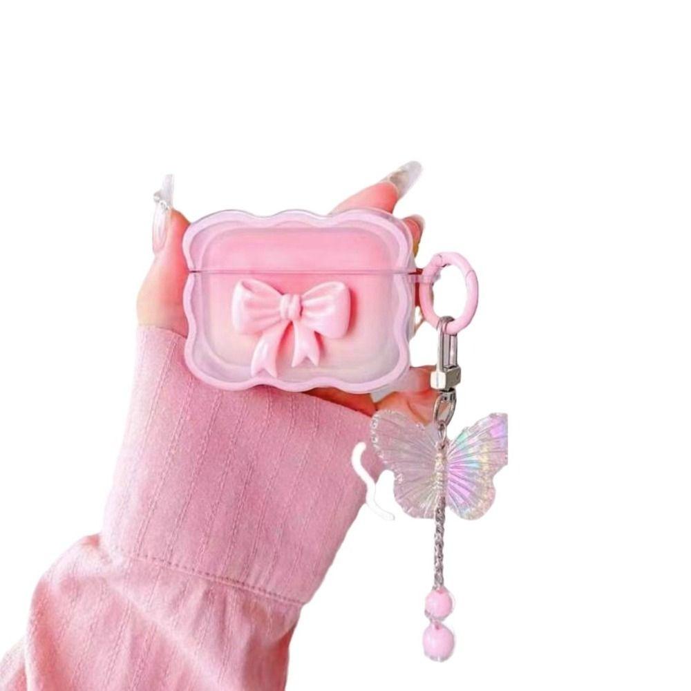 Bow Earphone Case Stars Wave Protective Shell Headphone Cover for Airpods 4/3/2/1/pro2/pro