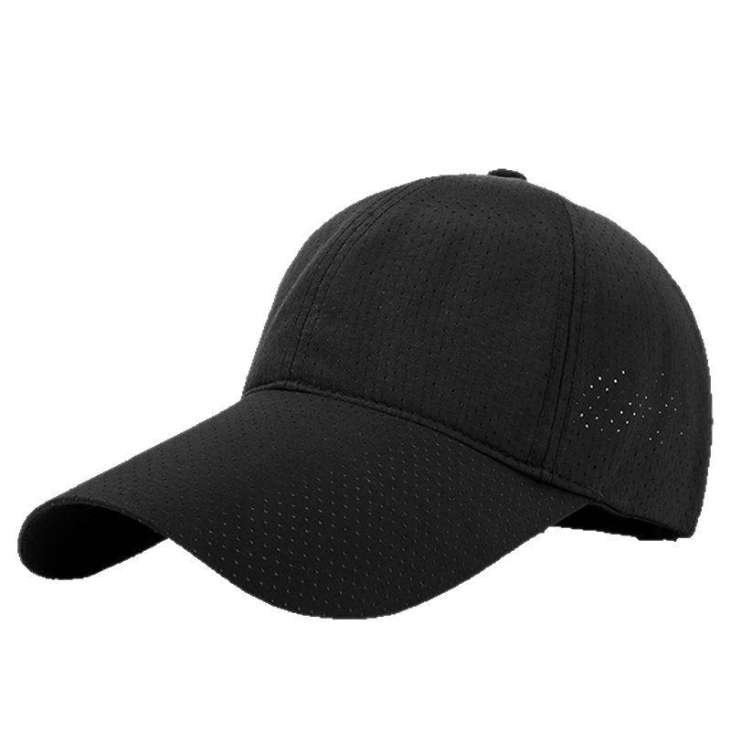 Breathable Men's Summer Sun Protection Duckbill Cap – Quick-Drying, Long Brim, Plus Size, Unisex Baseball Hat