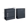 Lockable Mailbox with Viewing Panes WeatherResistant WallMounted Keys Sturdy Postbox