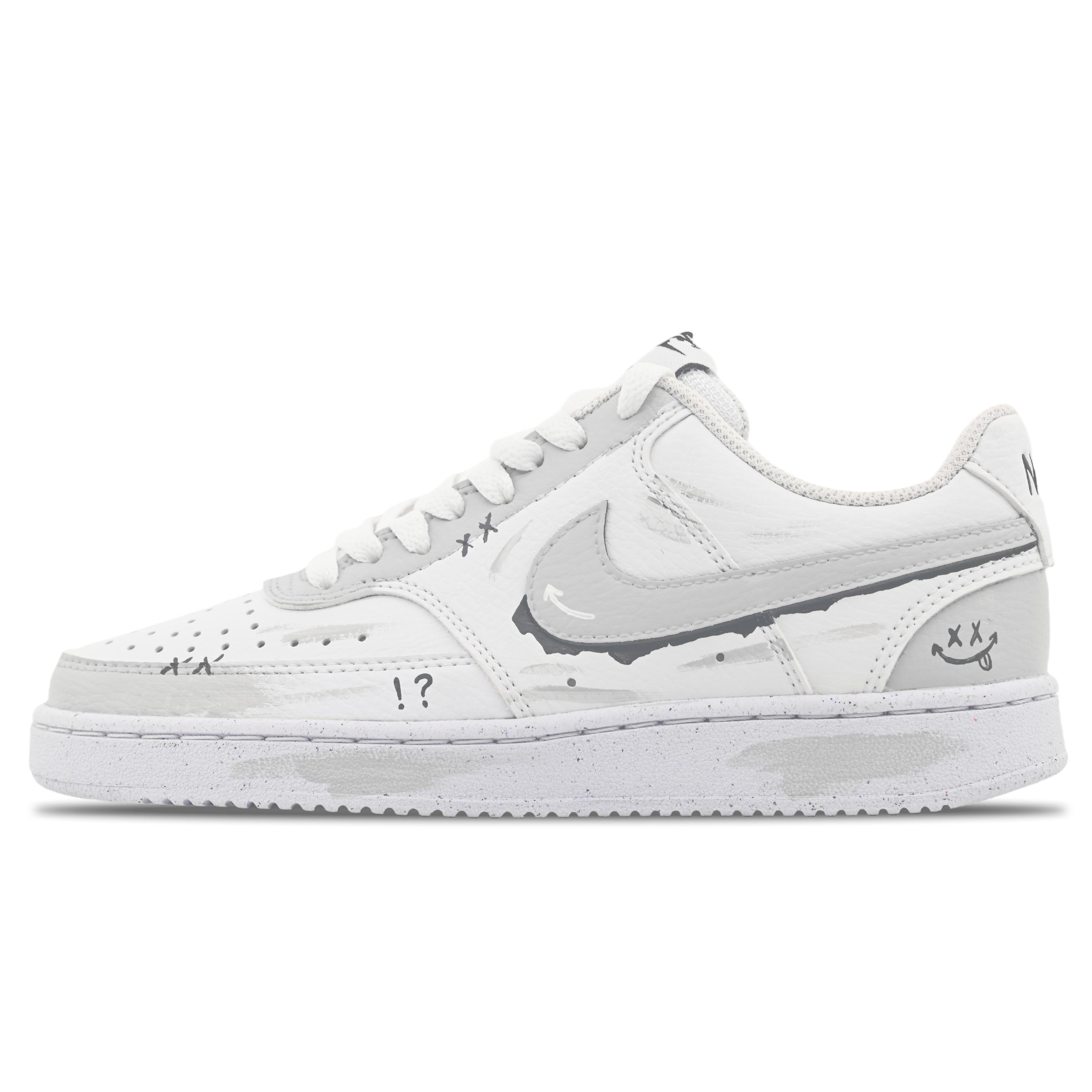 

Nike Court Vision 1 Abrasion Resistant Low top Skateboard Shoes Unisex Light Gray DH2987-101(Team107-) 37.5