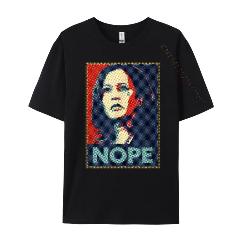 Artbitzkamala Nope Funny Political Election Designer T Shirt Streetwear Harajuku