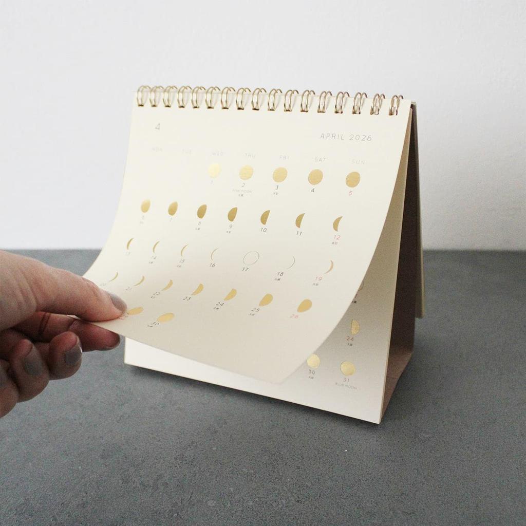 El Commune Matca 2026 Desktop Calendar, Moon Phases, CAL-157