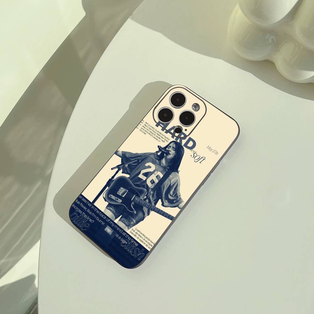 

Gen Z talented singer-Billie E-Eilish Phone Case For iPhone 17,16,15,14,13,12,11 Pro Max,16/15/14Plus,XS Soft Black Cover iPhone14Pro