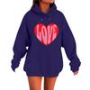 Women's Loose Comfortable Casual Fashionable Love Printed Long Sleeved Sweatshirt