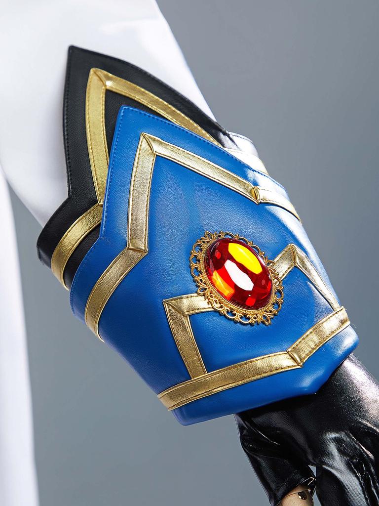 Miccostumes Dospělá Kouzelná Dívka a Obleček s Vestou a Moe Cosplay Kostým pro a Duch a Bílé Dámské Anime/Hra Vrchní Díl, Sukně, Set, Cool, Roztomilý,