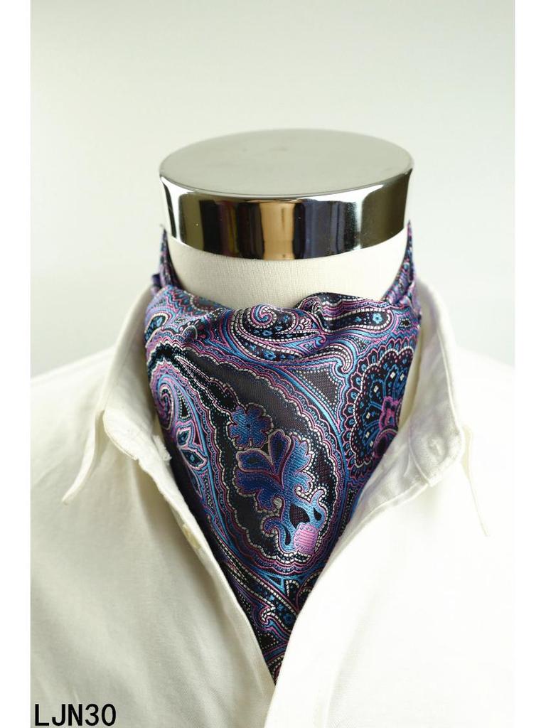 Herren Seide Gestreift Gepunktet Doppelseitiger Mode Schal