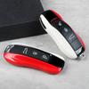 Compatible Key Shell for Porsche Cayenne, Macan, 718, Taycan, 911, Panamera - Red/White Mix