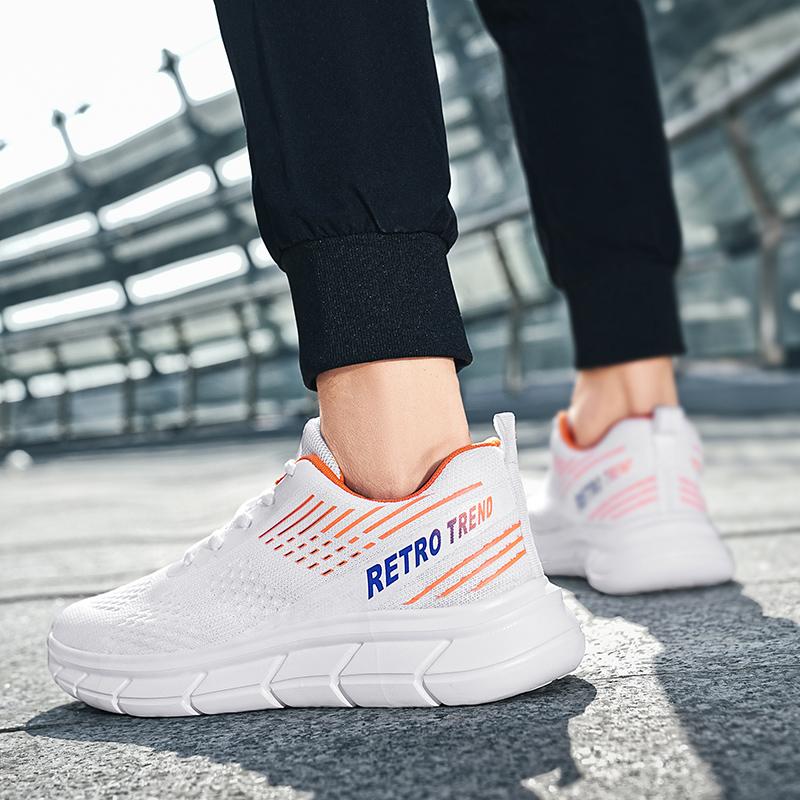 Nye utendørs slitesterke løpesko for menn, ultralette, enkel stil pustende joggesko størrelse 39-46