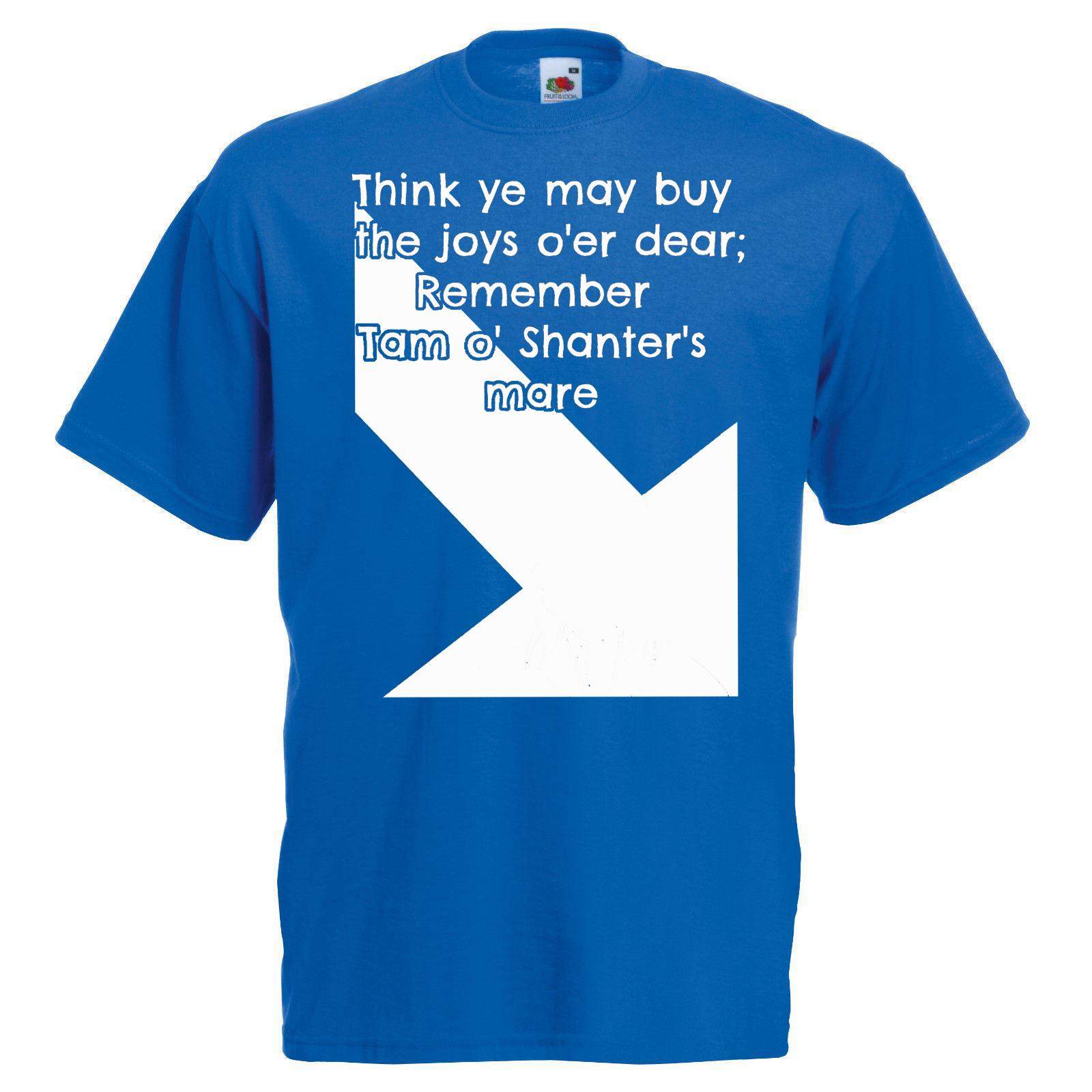 Adults Tam O Shanters Scottish Poem Robert Burns Scotland Unisex Blue TShirt 2XL