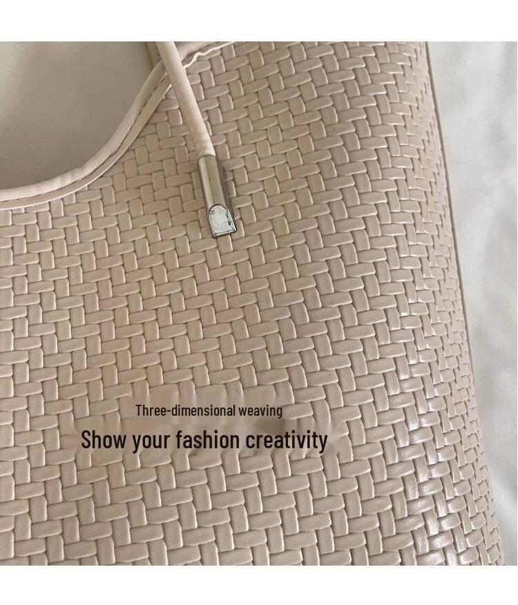 Woven Women's Large Tote Bag - 2026 Style, High-Capacity Casual Work Shoulder Bag