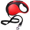 Laisse rétractable - Springos® - 5 m - Mousqueton pivotant 360° - Poignée ergonomique - Anti-enchevêtrement