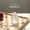 Retro Embossed Transparent Glass Vase: French-Inspired Luxury Home Decor for Living Room