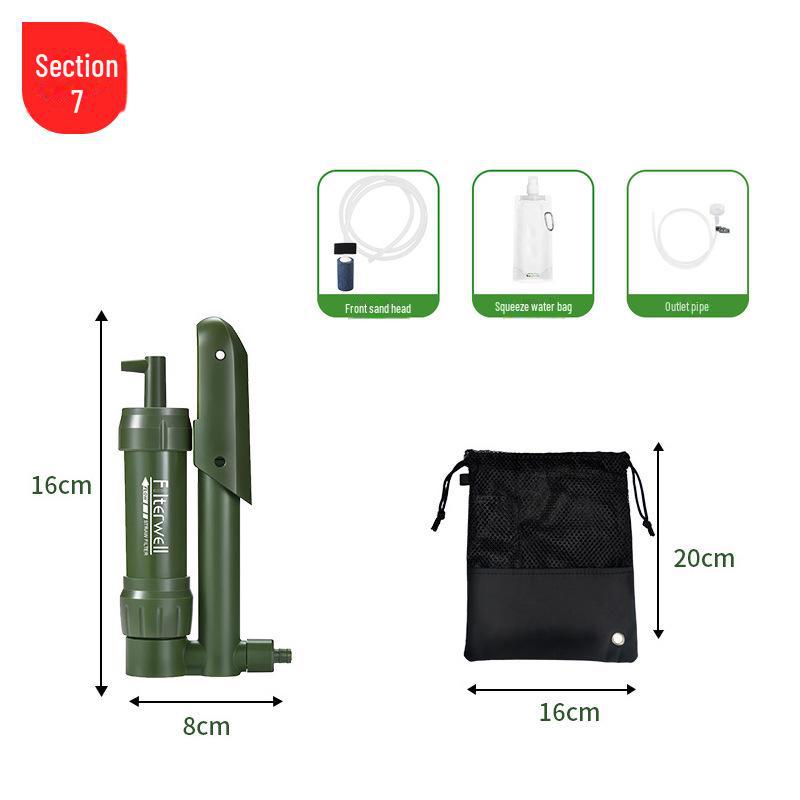 Portable Outdoor Water Purification Straw - Camping & Picnic Ultrafiltration Filter