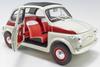 Kyosho Original Scale Fiat Nuova 500 Sport Finished Product KS08966SLG 1/18 (Light Gray/Red Line)
