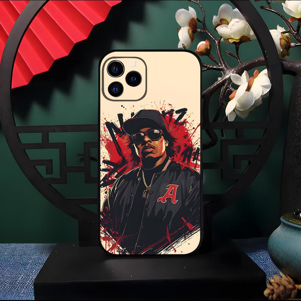 

Rapper E-Eazy-E Phone Case For IPhone 17 Pro Max 16 15 14 Pro Max 13 11 Air Plus Silicone Cover iPhone 16 Pro