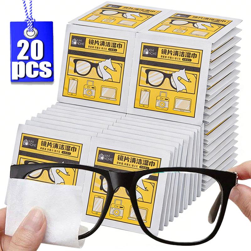 Eyeglass Cleaning Wipes Disposable Anti Fog Lens Pads Quick Dry Streak Free for Glasses Camera Phone Remove Dust Oil
