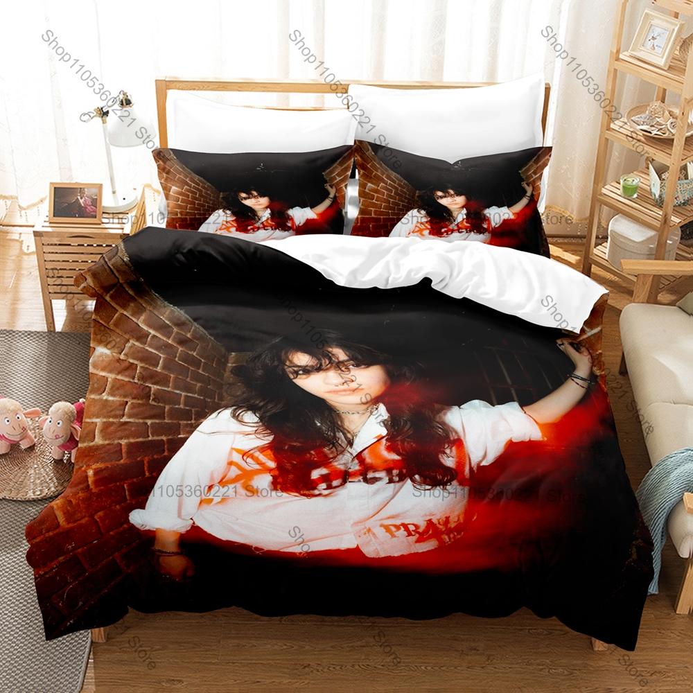Cool Ari Abdul Dark Pop Singer Duvet Cover + 2 Pillowcases 3D Portrait Print Polyester Bedding Fan Bedroom Decor