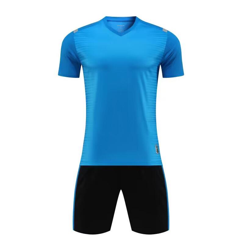Summer Adult & Children's Football Uniform Sets - Men's Sports Short Sleeve Printed Jerseys