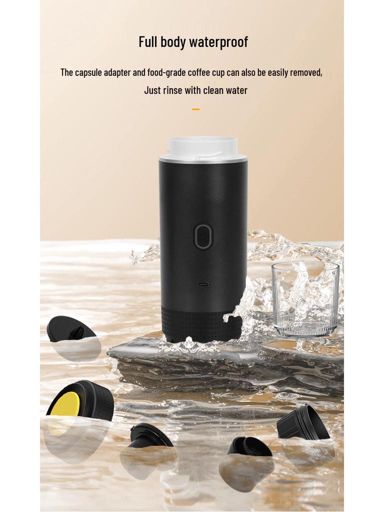 Meiyi Tragbare kabellose Espressomaschine: Kompakte elektrische Kaffeemaschine im italienischen Stil mit Heizpumpe