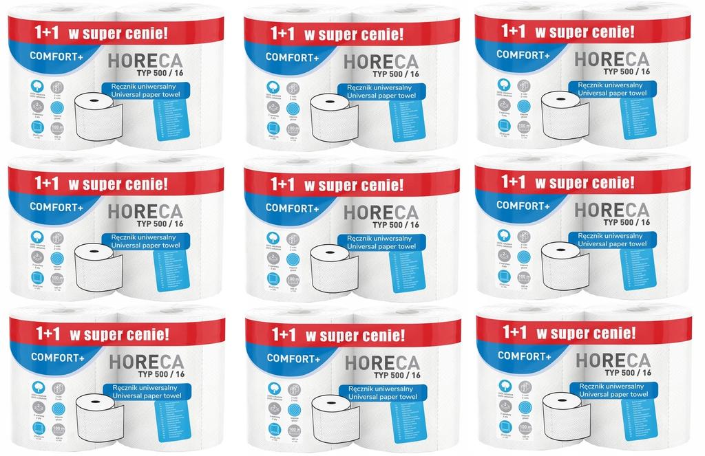 2R Horeca Comfort+ Paper Towel Type 500/16 100M 2W (1+1) - 18 Rolls