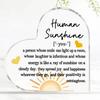 2D Flat Inspirational Friendship Keepsakes Acrylic Desktop Decoration Plaque, Home Decor Plaque Hanging Wall Art Decorative Garden Decoration for Room