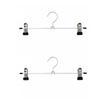 2pcs Space-Saving Pants Hangers Stainless Steel Underwear Hanger Portable Clothes Rack  Dorm Use