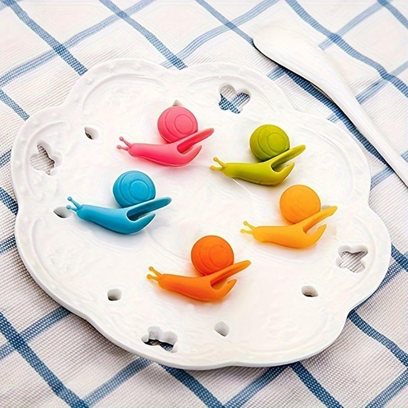

Silicone Snail Tea Inlaid Chain, Cute Macaron Cup Creative Hanging Decoration Tea Lovers 5pcs разноцветный