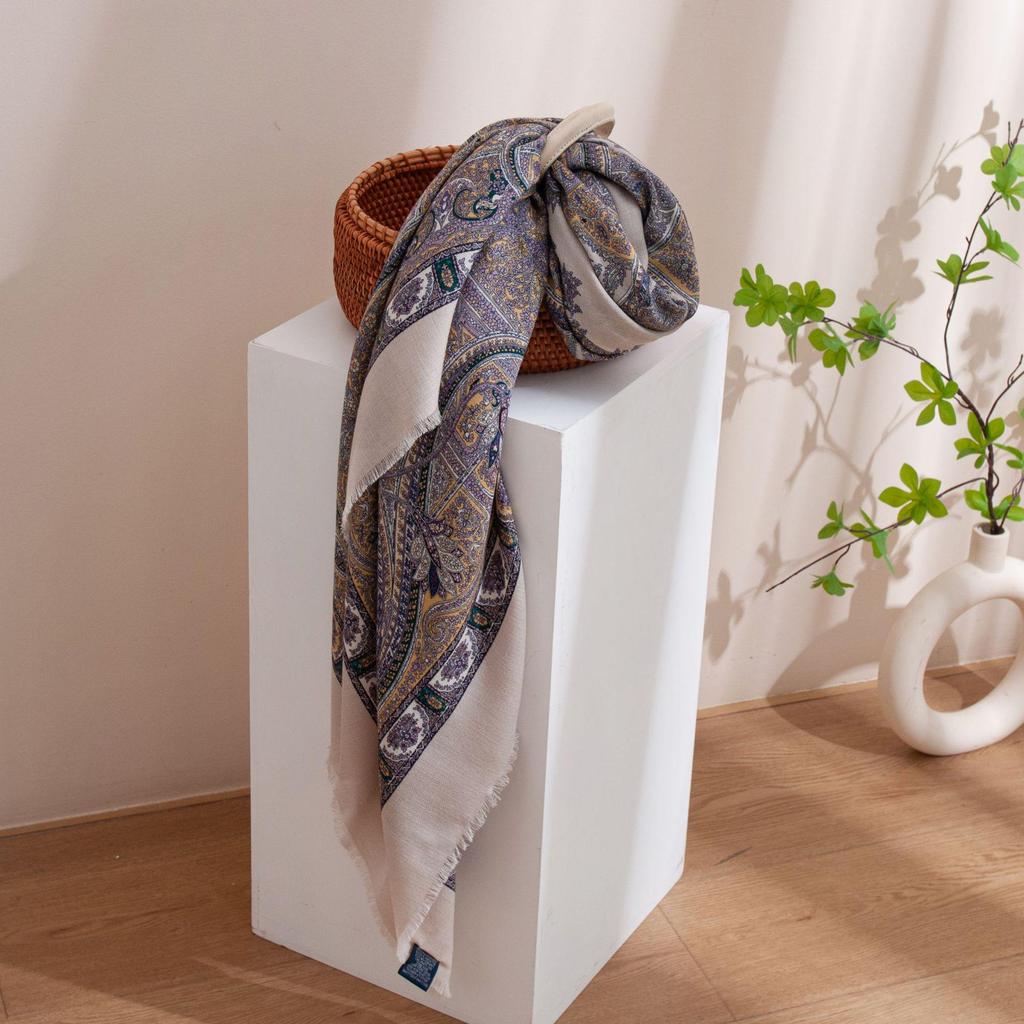 Women's Versatile Wool Scarf Shawl: Commuting, Sun Protection, Soft Neck Warmer