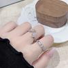 Super Immortal Starlight Lace Sparkling Diamond Zir*****Pening Ring Light Luxury Fashion High Sense Unique Exquisite Ring Woman