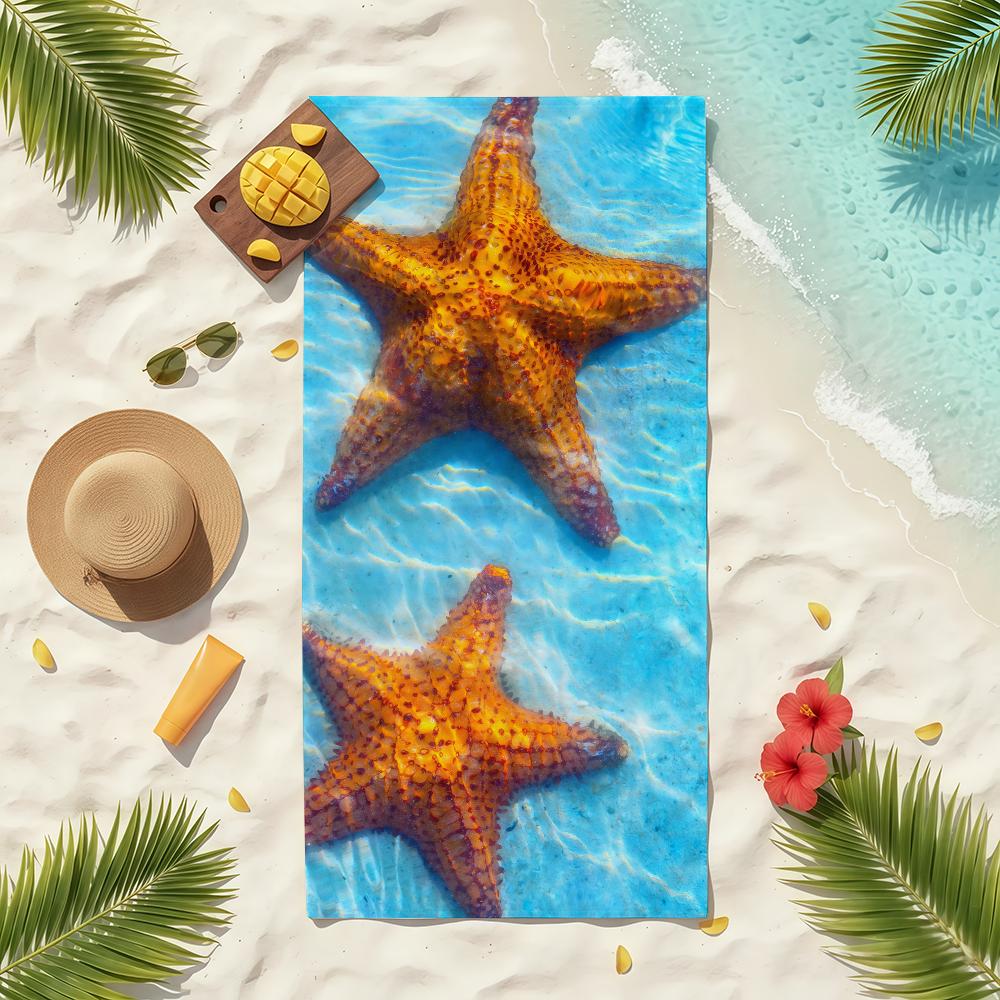 Sea Star Towel Soft Pool Gift For Travel Gym Shower Camping Quick Dry Sports Beach Towels