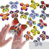 10 Peças Borboleta Voadora Mágica Brinquedo de Corda No Céu Cartões Divertidos Movidos a Elástico Crianças Truques Adereços Festa Ótimo Presente Surpresa