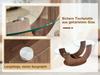 Modern Coffee Table, 2 Tempered Glass Tops, MDF Frame with Storage, Glass Coffee Table for Living Room, Walnut Look